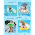 thumbnail image 5 of Flotador inflable para natación de bebé con soporte inferior seguro y dosel retráctil para nadar más seguro (S), 5 of 5