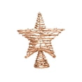 thumbnail image 2 of Christmas Tree Topper Star Wrought Iron and Rattan Ornament for Indoor and Outdoor Holiday Decorations, 2 of 7