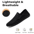 thumbnail image 2 of Mens Driving Loafers Leather Casual Non-slip Soft Sole Work Shoes Lightweight Comfortable Outdoor Walking Shoes Black 10 US, 2 of 7