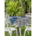 thumbnail image 3 of Outdoor Tablecloths with Umbrella Hole & Zipper, Vintage Gray Round Tablecloth 54 Inch, Country Farmhouse Abstract Minimalist Art Waterproof Table Cloth, Patio/Pool/Picnic Table Covers, 3 of 8