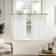 thumbnail image 2 of Cortinas de cocina Jinchan de lino plisadas, 36 cm, 2 paneles, 2 of 9