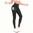 thumbnail image 4 of Garbnen Women Leggings Tights High Waisted Yoga Pants for Women Spring Summer Running Cycling Workout Leggings with Pocket, 4 of 7