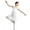 White, variant on Fldy Kids Girls Criss Cross Ballet Dance Tutu Dress Gymnastics Dress Leotard Latin Lyrical Dresses Pink XL