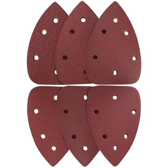 S SATC 36 Pack 6 Hole Mouse Detail AO Sandpaper 60/80/100/120/180/240 Grit Sanding Disc