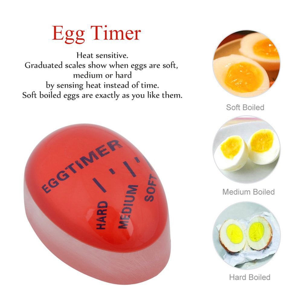 Egg Perfect Color Changing Timer Yummy Soft Hard Boiled Eggs Cooking Kitchen LN 