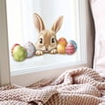 thumbnail image 7 of QuanTara Easter Bunny Static Cling Window Sticker, Double-Sided Electrostatic Decoration for Glass Doors & Windows, Removable Easter Window Decal, 7 of 7