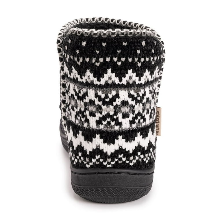 MUK LUKS Women s Chenille Bootie Slipper Walmart