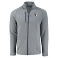 thumbnail image 2 of Men's Cutter & Buck Heather Gray Cleveland Guardians Peshastin Eco Fleece Recycled Raglan Full-Zip Jacket, 2 of 3