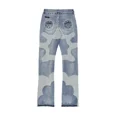 thumbnail image 2 of Pantalones vaqueros con bordados de retazos de estilo callejero de moda Harajuku para hombres y mujeres, pantalones anchos góticos estilo Y2K Punk Rock Hip Hop, 2 of 5