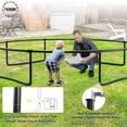 thumbnail image 3 of YORIN Trampoline pour Enfants de 7 à 8 Ans, Trampoline de 14 Pi pour Adultes avec Filet de Protection, Panier de Basketball, Échelle, Capacité de Poids de 1400 Lb, Trampoline Récréatif Extérieur, Trampoline Robuste, 3 of 7
