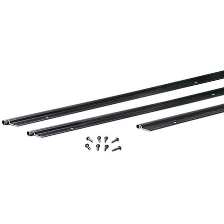 M-D Ultra 69918 Door Jamb Weatherstrip, 7/8 in W X 1/4 in T, Aluminum/Vinyl