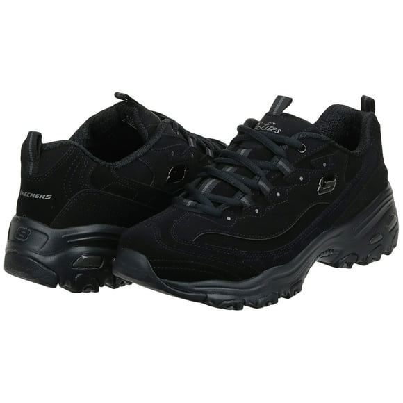 Skechers Womens DLites Memory Foam Lace-up Sneaker