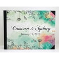 thumbnail image 3 of Darling Souvenir Multicolor Color Splash & Floral Printed Wedding Guest Book Hardbound Cover Sign In Book Registry Scrapbook-9 x 12 Inches, 3 of 5