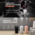 thumbnail image 2 of ABS Automotive Air Freshener Portable 100ml Quiet 2 Mode Colorful Cable Running USB Interface Universal Working Table Bedroom Humidifier Diffuser White, 2 of 9