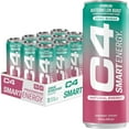 thumbnail image 3 of C4 Smart Energy Drink, Watermelon Burst Flavor, Zero Sugar, Carbonated, 16 oz can (12 Pack), 3 of 8