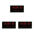 thumbnail image 4 of Transemion Large Screen Digital Wall Clock LED Display Home with Temperature Alarm Clocks Fashionable and Type1 3PCS, 4 of 6