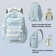thumbnail image 5 of DAKIMOE Large capacity Backpack Aesthetic Student Schoolbag Middle School Backpack, Blue, 5 of 6