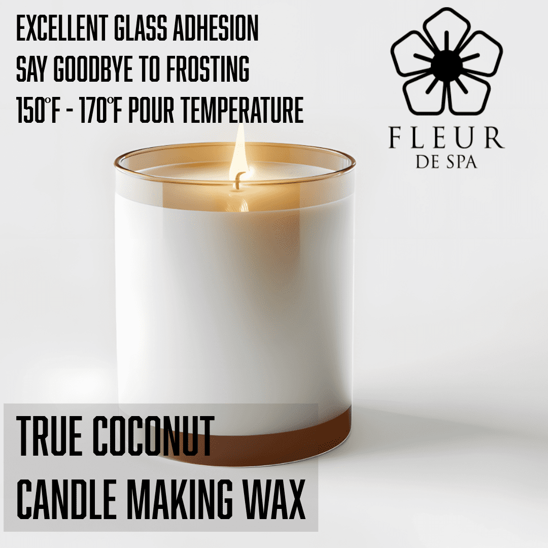 Fleur De Spa True Coconut - Candle Making Wax - All natural coconut blend made in USA
