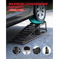 thumbnail image 3 of 2 Pack Heavy Duty 5 Ton Hydraulic Car Ramps with Adjustable 9.3-14 Inch Height, Low Profile Service Ramps for Trucks, SUVs, Trailers, Oil Changes,11,060 lbs Capacity, 3 of 6