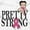 White, variant on Breast Cancer Betty Pretty Strong Women Crewneck Sweatshirt Brisco Brands S