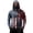Dark Blue, variant on Mens UPF 50+ Sun Protection Hoodie Fishing Shirt Long Sleeve SPF US Flag Print Quick Dry Hooded Sun Shirts