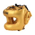 thumbnail image 4 of Casco de boxeo suave y transpirable de cobertura completa, equipo de protección para artes marciales. Oro, 4 of 9