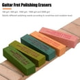 thumbnail image 3 of Borrador de pulido de trastes de guitarra Bloques de goma abrasivos con grano 180 y grano 400 y grano 1000 y grano 1500 y grano 2000 para cuerdas de traste de guitarra Mantenimiento de pulido Tomshoo Borrador de pulido, 3 of 5