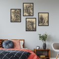 thumbnail image 4 of PixonSign Framed Wall Art Woodland Country Farmhouse Landscapes Posters, Set of 4 Classic Vintage Countryside Canvas Prints, Retro Master Artist Prints Wall Décor for Home Decor - 12"x16" Black, 4 of 5