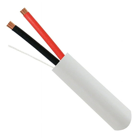 Vertical Cable® 209-2320 2 Conductor 14G Wire Speaker Cable (White | 500 ft Pull Box)
