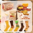 thumbnail image 5 of Funny Fast Food Socks Gift Set with Takeout Bag - FAMILY MEAL Novelty Crazy Cool Crazy Socks for Men Women Teen Boys -Fathers Valentines Birthday Christmas Fun Gifts Stocking Stuffers 5 Pairs, 5 of 7