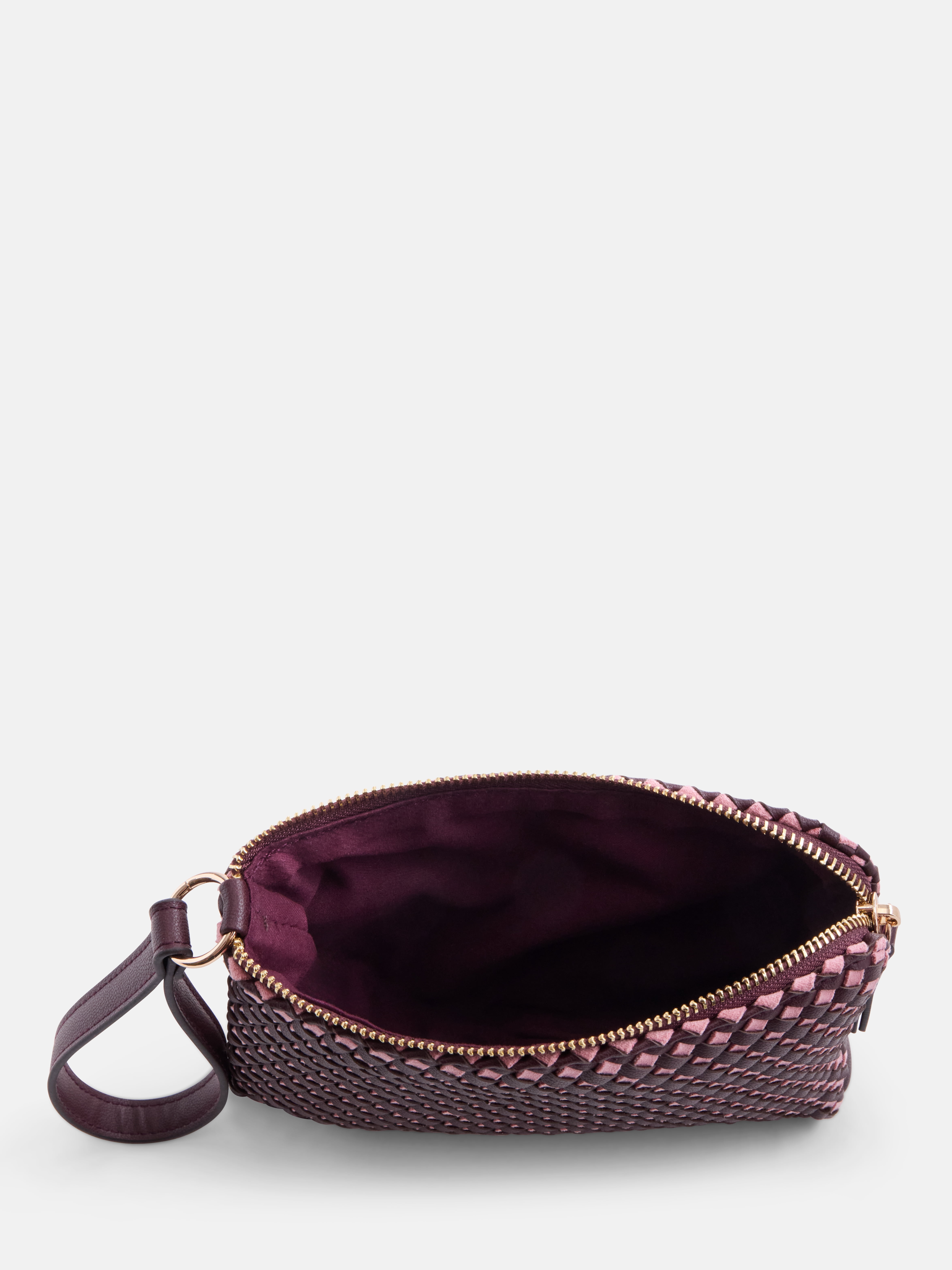 Free Assembly Women's Woven Wristlet, Dusty Rose