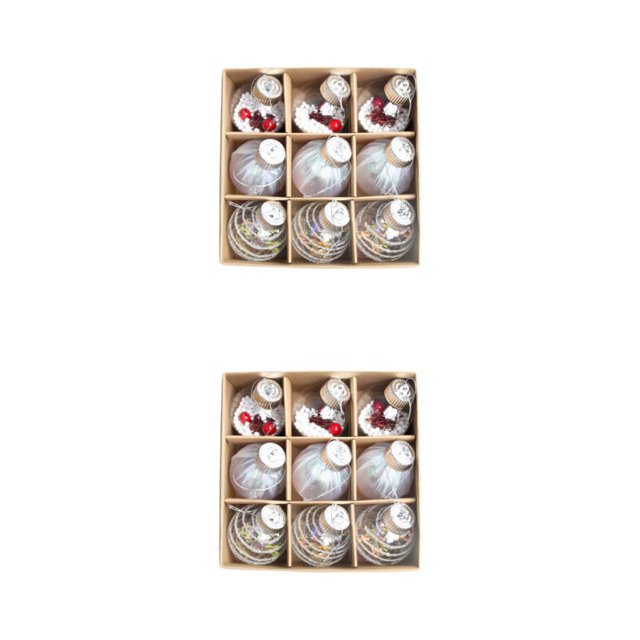 Thinsony Unique Christmas Balls Decorations For Magical Holiday Thoughtful Presents Christmas Decorations D 2Set