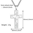 thumbnail image 5 of APSVO Silver Soccer Themed Cross Necklace for Men Boys Stuff Accessories Pendant Chain Christian Religious Birthday Jewelry Gifts Ideas Teen Kids Son Dad Team Game Day Sports Athlete Age, 5 of 6
