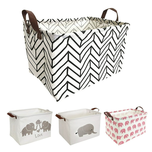 Howarmer Rectangular Storage Basket, Collapsible Laundry Basket