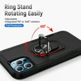 thumbnail image 5 of Allytech for iPhone 14 Pro Case 2022 (6.1 inch), 360° Rotatable Ring Kickstand Military Grade Dropproof Anti-Shock PC and TPU Hybrid Protective Case for Apple iPhone 14 Pro, Black, 5 of 8