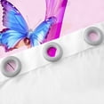 thumbnail image 4 of Manfei Letter K Monogrammed Curtains Pack of 2 (42x84 Each),Watercolor Rustic Flowers Curtains Blackout,Cute Butterflies Bedroom Curtains For Girls,Microfiber Room Decorative, 4 of 6