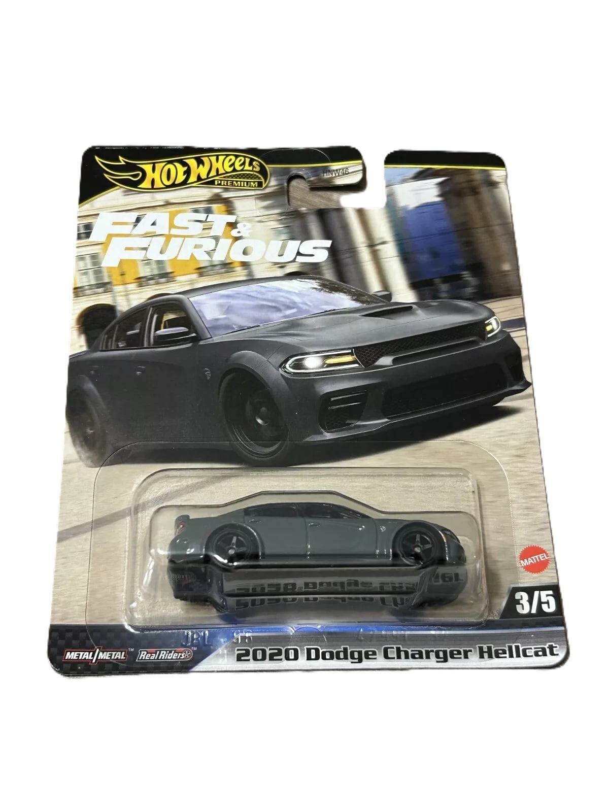 Hot Wheels Fast & Furious Die-Cast Cars Collection, 5-Pack Set, Mazda RX-7, Nissan Skyline, Dodge Charger Hellcat