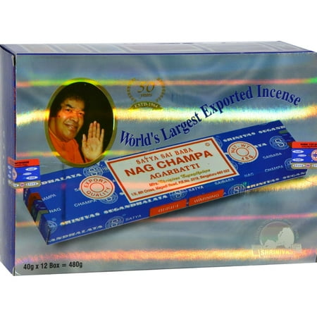 Sai Baba Nag Champa Agarbatti Incense - 40 g - Case of