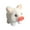 White, variant on Plush Toy Vertical Ear Little Pig Statue for Soft and Cuddly Animal Figurine Safe Material for Gift Idea for Birthdays and Holidays