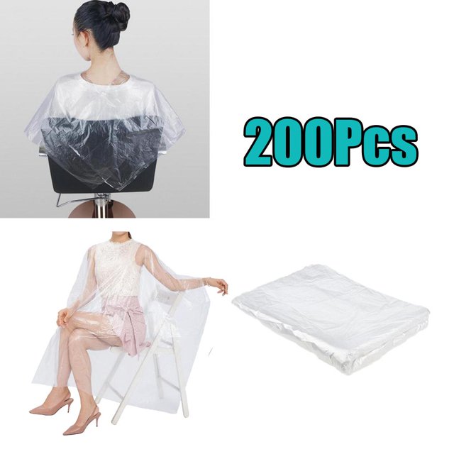 Capas Desechables Salvador 200 Piezas de Salón de Corte de Cabellero Unisex
