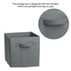 thumbnail image 2 of Cubos de almacenamiento Contenedores plegables con asas dobles Cestas plegables Estante Organizador de ropa de juguete Cesta de tela para mejorar Almacenamiento y organización del hogar Gris oscuro Wosthever HA067017-03, 2 of 4