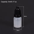 thumbnail image 4 of Uxcell 0.17 oz Empty Small Mouth Squeezable Eye Liquid Dropper Bottle Plastic Black 10 pcs, 4 of 6