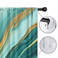 thumbnail image 4 of Blackout Kids Curtains,Teal Gold Marble Childrens Insulated Curtains Set Of 2,Bedroom Essentials,Toddler Room Decor 42x84in(106x213cm), 4 of 4