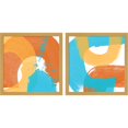 thumbnail image 1 of Great Art Now Summer Color by Linda Woods, 2 Piece Framed Art Set Each 13"W x 13"H, 1 of 3