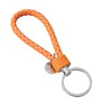 thumbnail image 3 of lionlar Father's Day Gift Dad Gifts from Son Daughter Simple PU Key Rings Car Keychain orange, 3 of 9