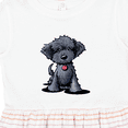 thumbnail image 4 of Inktastic Black Doodle Puppy Girls Toddler Dress, 4 of 5