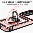thumbnail image 6 of FIEWESEY for Samsung Galaxy A57 5G Case Built-in Slide Camera Cover & Kickstand Heavy Duty Protection Shockproof Phone Case for Samsung Galaxy A57 5G 6.7 inch,Rose Gold, 6 of 8