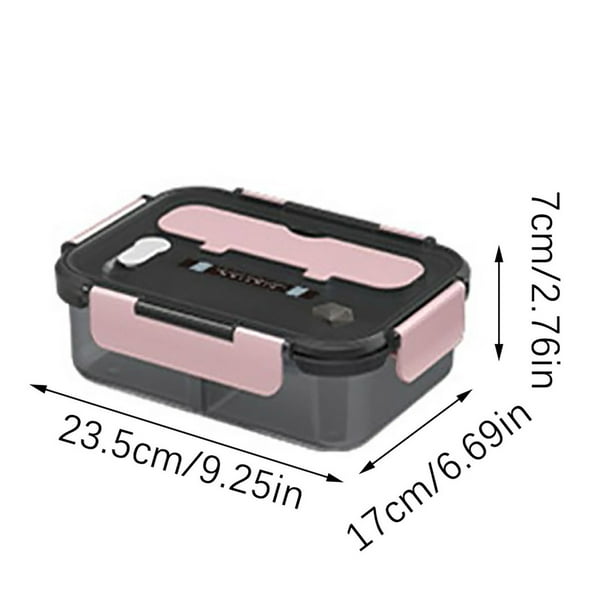 Pisexur Batería de cocina Lonchera de plástico sellada y separada de gran capacidad. Lonchera para estudiantes. Lonchera disponible para microondas. para la cocina del hogar