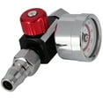thumbnail image 2 of 2Pc 1/4 Inch Mini Air Regulator Valve Tool Small Tail Pressure Gauge 48 x 60mm with Nozzle for Tool, 2 of 8