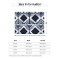 thumbnail image 2 of Horizontal Flannel Blanket Is Light Warm Soft Anti-Pilling Anti-Wrinkle Anti-Allergy And No Hair Loss For Bed And Sofa Camping Travel Navy Geometric Patterns_1, 2 of 8